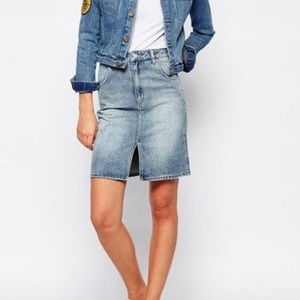 Rolla’s Knee Length Jean Skirt Sz 24/6